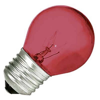 Лампа накаливания обычная 10W R45 Е27 T, Красная