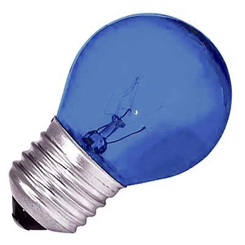 Лампа накаливания обычная 10W R45 Е27 T, Синяя