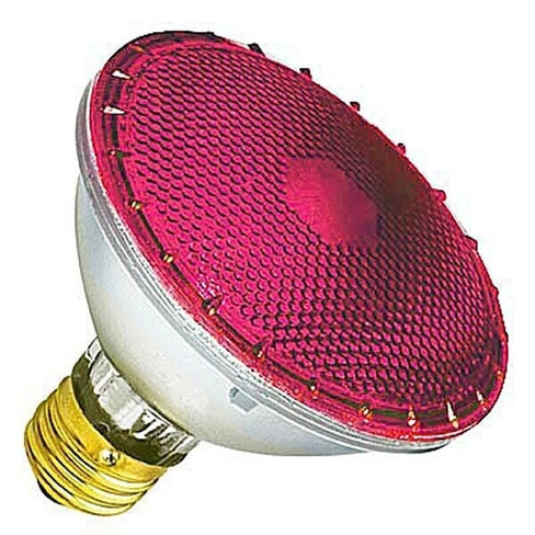 Лампа накаливания галогенная 50W R95 30G Е27 - красный