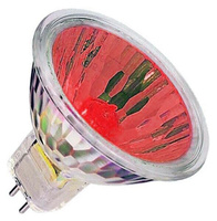 Лампа накаливания галогенная 50W 12V GU4 - цвет Красный