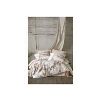 Комплект постельного белья Cotton Box из хлопкового атласа, бежевый Loren