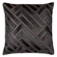 Полосатая декоративная подушка Нэшвилл, 20 x 20 дюймов Surya, цвет Black
