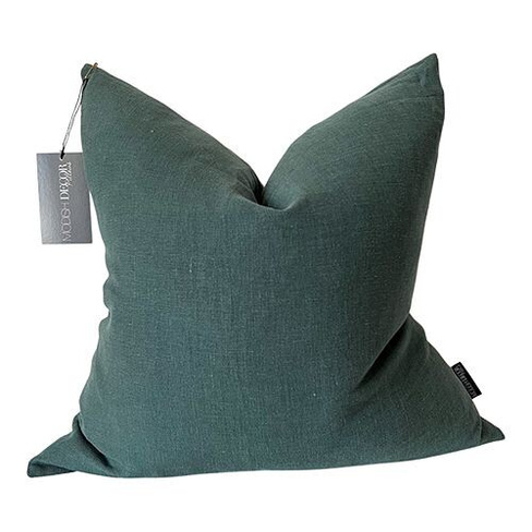 Модный льняной декоративный чехол на подушку, 24 x 24 дюйма Modish Decor Pillows, цвет Blue