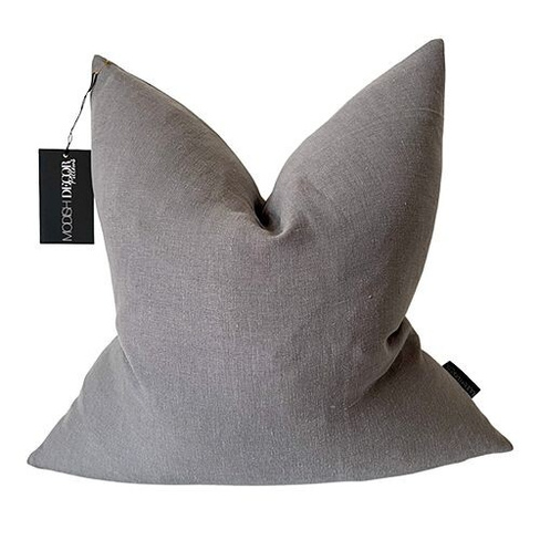 Модный льняной декоративный чехол на подушку, 24 x 24 дюйма Modish Decor Pillows, цвет Gray