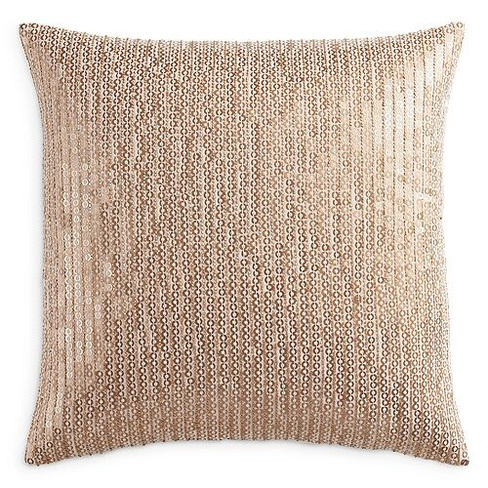 Декоративная подушка с медными блестками, 20 x 20 дюймов Donna Karan, цвет Gold