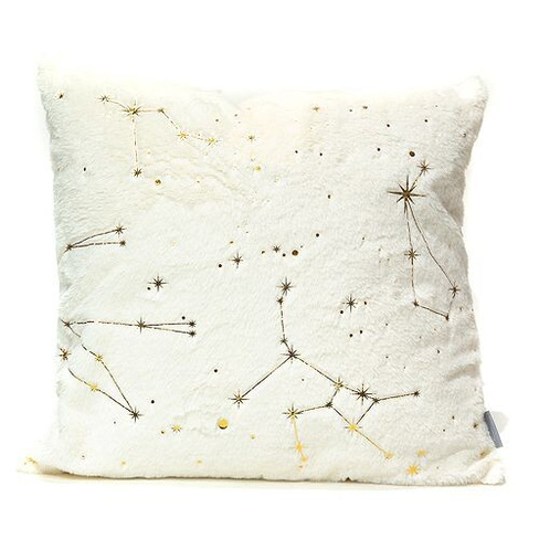 Декоративная подушка из искусственного меха Zodiac, 20 x 20 дюймов Aviva Stanoff, цвет White