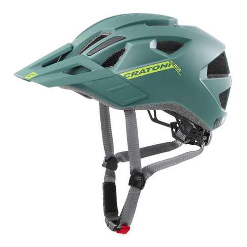Велосипедный шлем Cratoni AllRide, серебристый/зеленый
