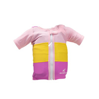 Купальник Monaco для девочек - спасательный жилет с рукавами, устойчивый к ультрафиолетовому излучению - детский WATRFLA