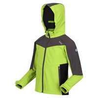 Куртка туристическая детская Regatta Eastcott II Hiking, светло-зеленый/серый