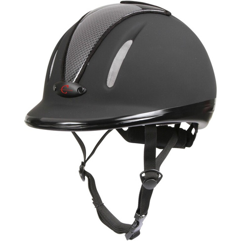 Шлем Covalliero Carbonlc для верховой езды, антрацитово-серый