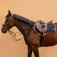 Мартингал Fouganza для лошади и пони, темно-коричневый