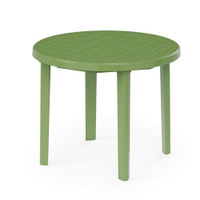 Круглый пластиковый стол, 900 х 900 х 750 мм, зеленый Альтернатива