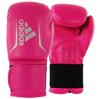 Боксерские перчатки Adidas Speed ​​50, 6 унций, розово-серебристые, розовый