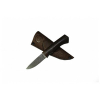 Шкуросъёмный нож Амулет, дамасская сталь, рукоять венге Мастерская Семина