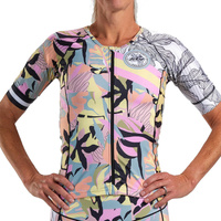 Джерси с коротким рукавом для женщин LTD Triathlon Aero Jersey - Mahalo ZOOT, красочный