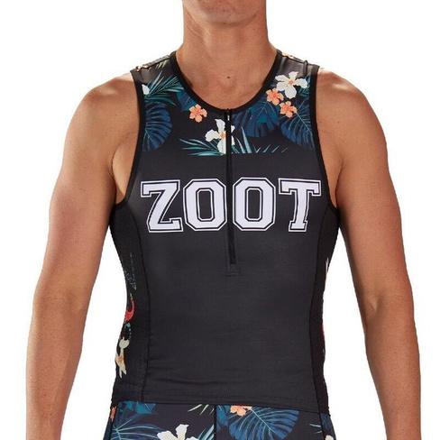 Толстовка мужская с короткими рукавами для триатлона в спортивном стиле майка 83 ZOOT, синий белый
