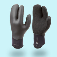 Перчатки для серфинга очень холодная вода неопрен 5 мм - 900 OLAIAN, черный/черный/темно-бордо