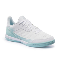 Домашняя обувь женская Футзал - Эскудо 500 белый/синий KIPSTA, белый/светло-серый/синий