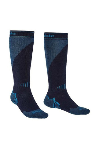 Лыжные носки средней плотности Merino Performance Bridgedale, темно-синий