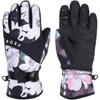 Перчатки Roxy Jetty, цвет True Black Blurry Flower