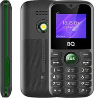 Мобильный телефон BQ 1853 Life, 2 SIM, черный/зеленый