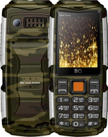 Мобильный телефон BQ 2430 Tank Power, 2 SIM, зеленый/серебро