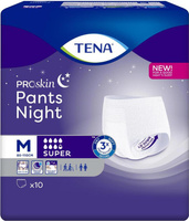 Средство по уходу за больными TENA Подгузники-трусы для взрослых Pants Super Night М 10 штук